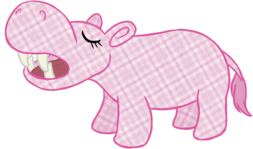 vixenscratch:The world needed more plaid hippopotamuses, so I did my civic duty.That is a cute hippo. owo