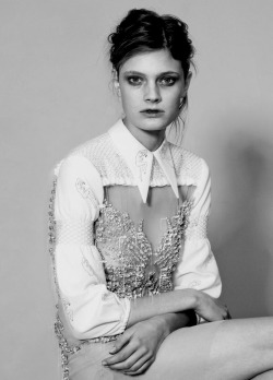 moldavia:  Constance Jablonski in Grey #2 S/S 2010 by Chadwick Tyler 