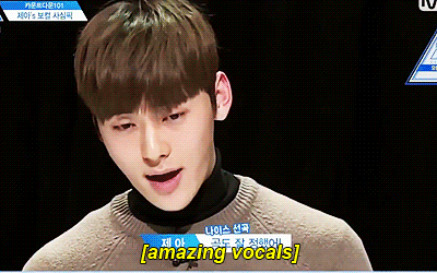 wannaone-der: Hwang Minhyun throughout Produce 101 (x) Yoon Jisung (x) Ong Sungwoo