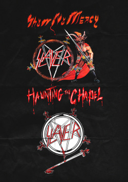 jczesar:  Slayer - Show No Mercy (1983) and Haunting the Chapel (1984) by Julio César Underground Posters