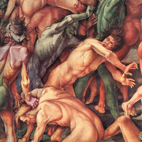 Luca Signorelli, The Damned (details), 1499-1502