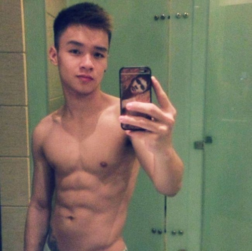 blessedngifted-theyoungmalebody:  Toned smooth Asian cherry! Give me some of that eggroll sausage! ^^V