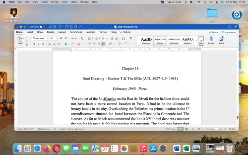 Working On The Sixth Novel Of The Jimmy Mack Sixties Saga. 'This Wheel's On Fire' (Jimmy Mack 1968).