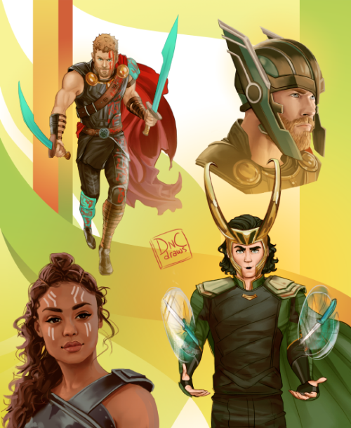 drawings for my marvel friends, part II: thor ragnarok edition instagram | ko-fi 