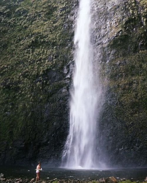 water kine tingz wednesdays #waterfall #bigisland #hawaii #waimanuvalley #tropical #paradise