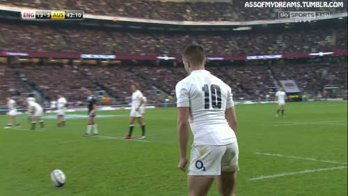 assofmydreams:England rugby player George Ford. I love the way he really sticks his ass out when tak