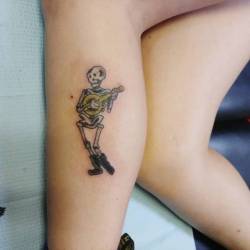 Skeletons Dance And Sing   #Ink #Tattoos #Chelsea #Skeleton #Ravenseyeink #Tattoo