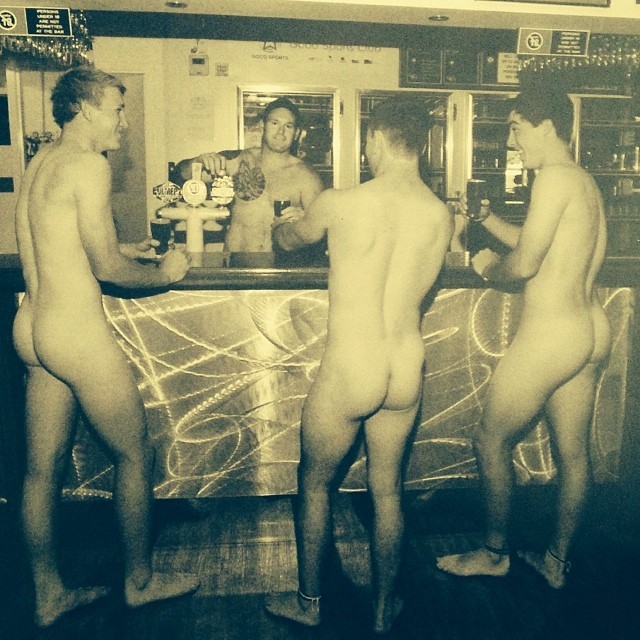 Naked Beer Drinkers