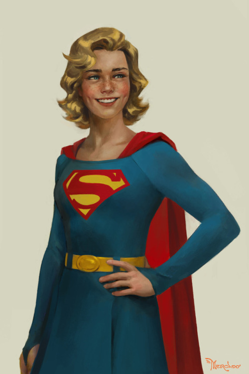 Revisited the Supergirl painting I made 2 years ago.I felt the face and expression needed some impro