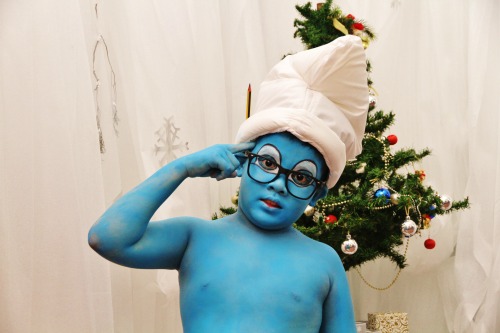 A Smurfy Christmas by Ivy&rsquo;s Make Up and Beauty Academy