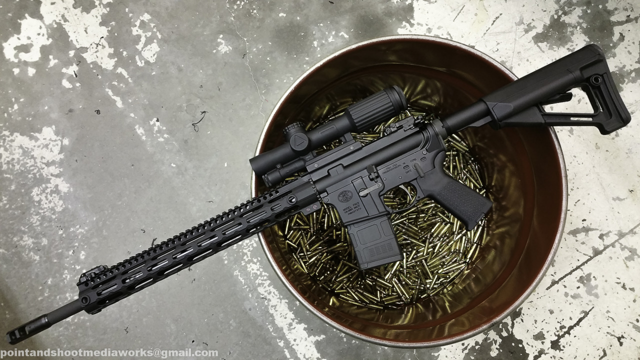 pointandshootmediaworks:  FN Awesome FN DMR with 18 inch bbl &amp; Trijicon VCOG