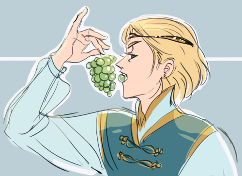 asuraaa:that rare moment i doodle fanart and its still a princelaurent is the best captive prince is