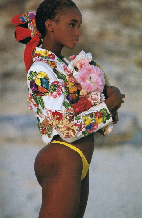 beverly peele by gilles bensimon for elle may 1991