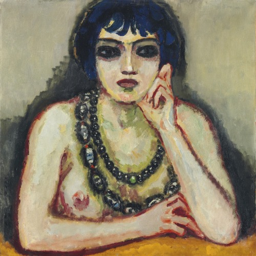 thunderstruck9:Kees van Dongen (Dutch, 1877-1968), Femme aux deux colliers [Woman with two necklaces