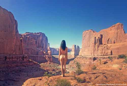 Arches National Park, Utah. July 2016. Alternate angle of this photo.