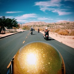 bobbycaputo:  No Boys Allowed: Over 500 Women on Motorcycles Zoomed Through Joshua Tree For This Year’s Babes Rideout Earlier this month, over 500 ladies on motorcycles took Joshua Tree by storm for Babes Rideout. From October 3-5th, they camped out