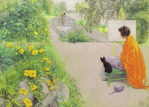 The Bridge,1912 by Carl Larsson