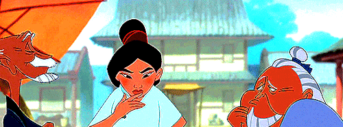 pocdisneys:Animated poc weekDay 1 - Favourite female character - Mulan