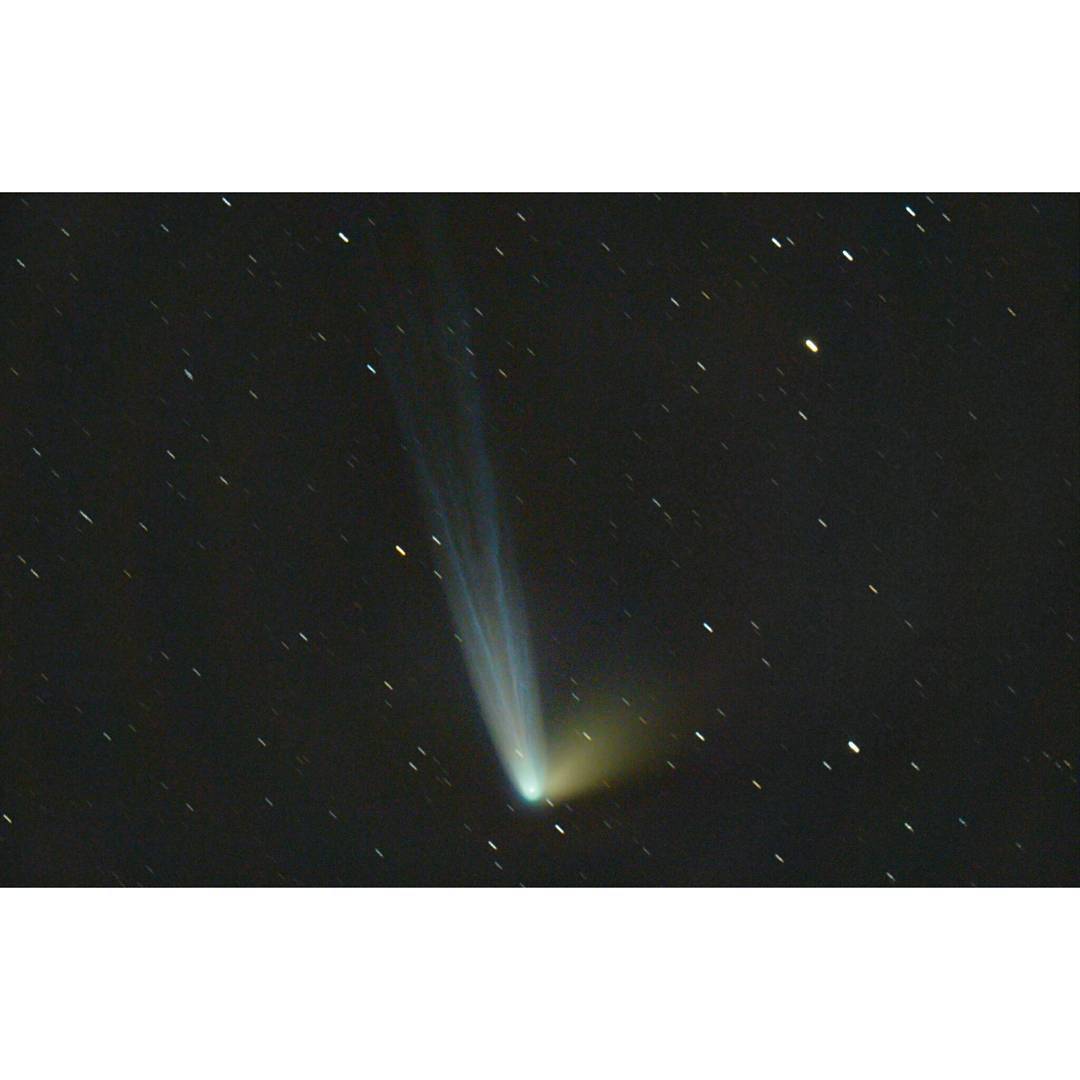 Comet Tails and Star Trails #nasa #apod #comet #tails #panstarrs #c2014q1 #solarsystem