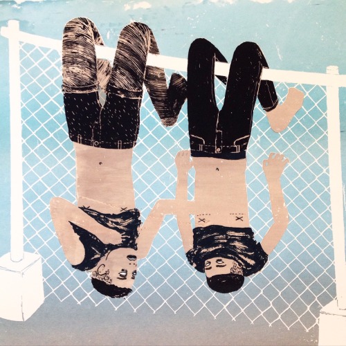 ehowey:  ehowey:  One of my prints from the show in Montreal this weekend at RATS 9.  TSHIRT OF THIS