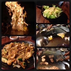 alyssagadson:  Great dinner tonight! 🔥🍱🍣🍜🍷😍☺ #restaurant #japanese #food #seafood #hibachi #igdaily #iphone5 #instadope #instadaily #dinner #tasty#yummy #eat #grub