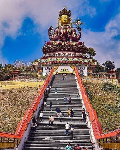 The #BuddhaPark of #Ravangla, also known as #TathagataTsal, is situated near Ravangla in #SouthSikki