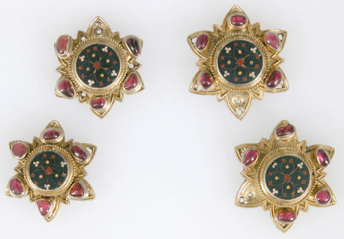 Four Enamel Plaques, ca. 1300, Metropolitan Museum of Art: Medieval ArtGift of J. Pierpont Morgan, 1