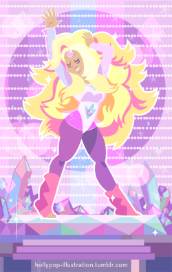 hollypop-illustration:  Rainbow Quartz! Super sparkles.  