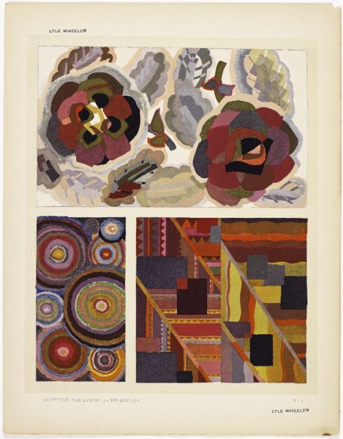 Edouard Benedictus, Nouvelles variations, designs for decorative arts, 1925. Paris. Published by Alb