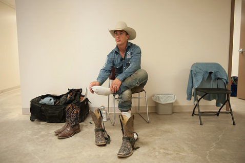 roughcutcowboy:  Out of the event boots, back into town boots .