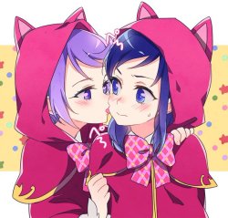 futureisfailed:💜ネゴム💙さんのツイート: “ロリまこりつに例のネコミミフードを着せてみた https://t.co/bVV3m1rrxU”