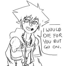 chachacharlieco:  chachacharlieco: sokai: Kairi: Sora, can you do me a favor? Sora: