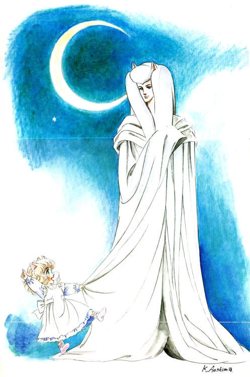 animarchive:Wata no Kuni Hoshi / The Star of Cottonland - illustration by Katsumi Aoshima (Animedia 