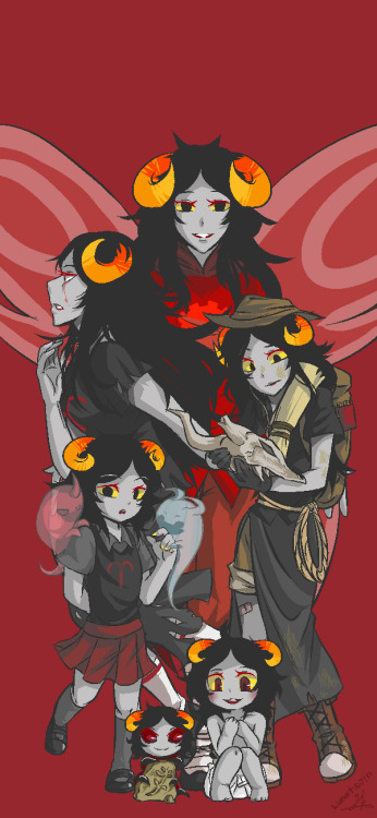 lunaticjin:aradia megido Her growth (?) Complete picture 0_0Next is….——Growth picture (Complete)——[G
