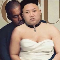 Kanye & Kim by jordancarverofficial