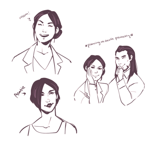 sarcasticasides:  some shimada fam scribbles after that sojiro hc post