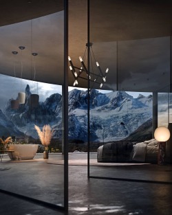 myhouseidea:Bedroom with a View by @siriachenko_nazarGet Inspired, visit www.myhouseidea.com
