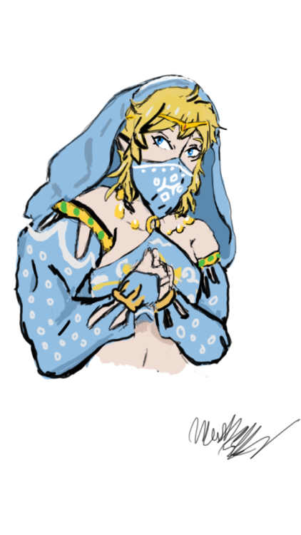 That breath of the wild outfit is pretty hot