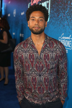 celebsofcolor: Jussie Smollett at Apple Music Launch Party Carpool Karaoke: The Series with James Corden on August 7, 2017 in West Hollywood, California.