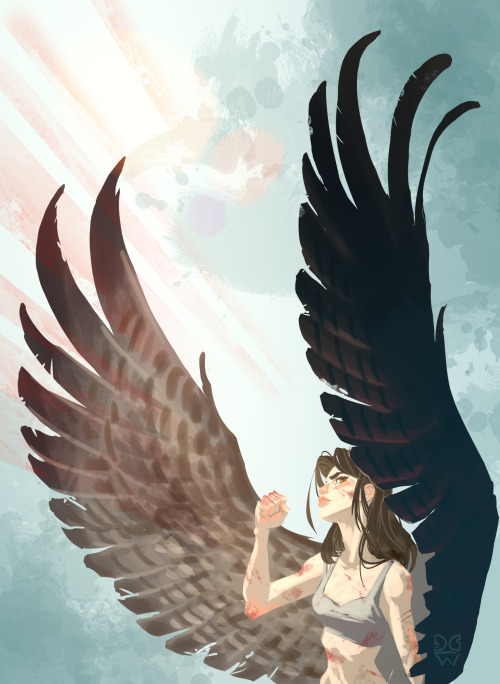 Flight Club: A scrappy winged girl, battling the skies for air supremacy! Hahah… needed to pa