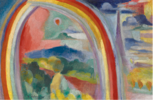 Robert DelaunayParis with Rainbow (PARIS À L'ARC-EN-CIEL), 1914via: Sotheby’s