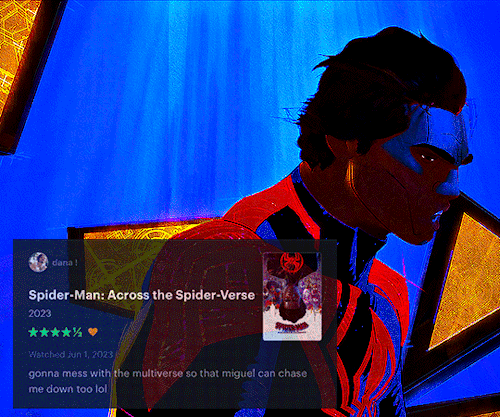 Across The Spiderverse + Letterboxd Reviews