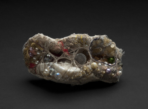 cavinmorrisgallery: Sandra SheehyUntitled, 2012Fabric, paper mâché, thread, beads, feathers, sequins