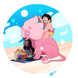 genchiart:  30 Day Steven Universe Meme: Day 16 16. One of Steven’s pets: Lion This was really fun to draw~