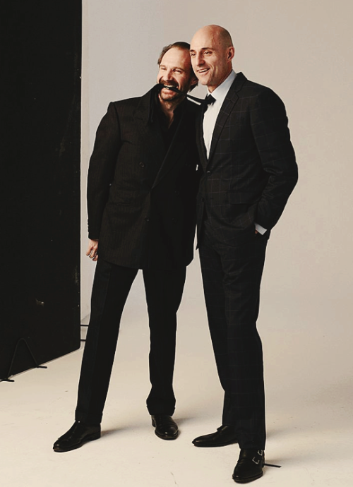 markgatiss: Ralph Fiennes and Mark Strong, photographed for The Times (x)