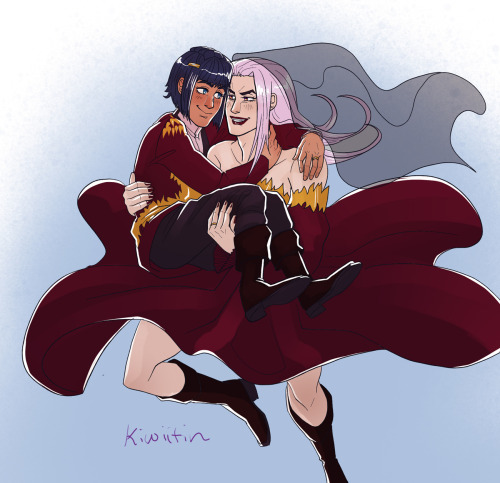 AU and Wedding fill for bruabba week. Vampire AU.The first one is when Bruno’s still just crushing o