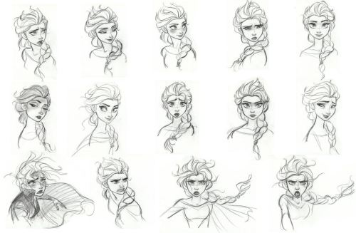 davidesky2:  Character art by Disney animator Jin Kim, via Character Design Page. 