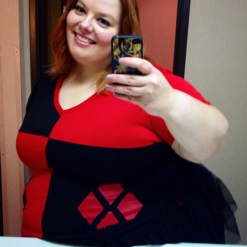 cryssymcfatfat: Harley Quinnin it up for work tonight!!! #webcamgirl #bbw #ssbbw #harleyquinnfan #f