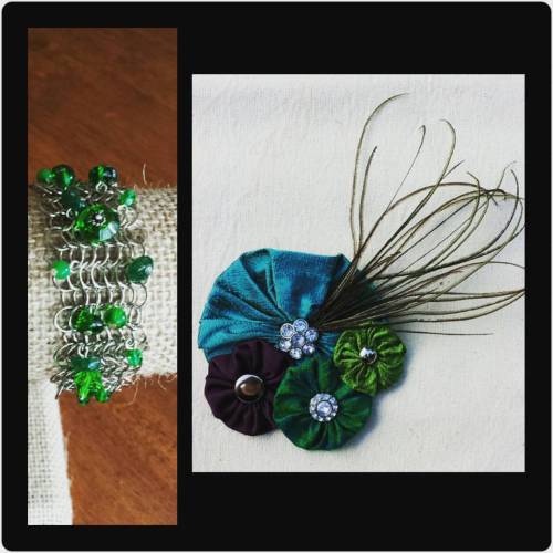 #accessories #accessorypairing #giftideas #peacock #peacockfeathers #peacockfeather #green #chainmai