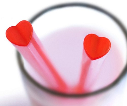 awesomeshityoucanbuy:  Heart StrawsDon’t even dream of sharing a milkshake with your sweetheart until you can sip on your romantic malt with some heart straws. Their heart shape is not only more appealing than regular straws, but they also make great